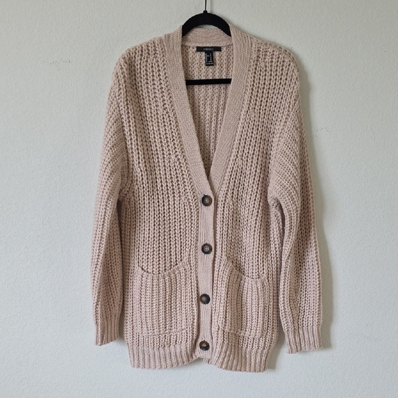 Forever 21 Sweaters - Forever 21 - Blush Pink Button-Up Cardigan - Size: Medium